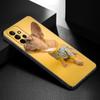 Funny Cat Dog Phone Case For Samsung Galaxy A21 A30 A50 A52 S A13 A22 A32 A33 A53 A73 5G A11 A12 A31 A51 A70 A71 A72 Black Cover