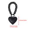 Dark Wind Trendy Leather Love Five-Concealed Star Flower Keychain Подвески Автомобильные Брелоки Сумка Подвесные Украшения Парные Подарки