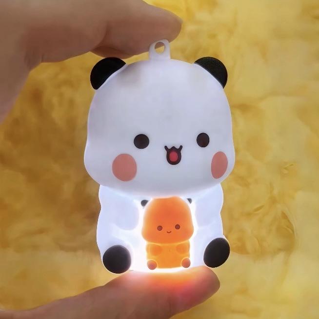 Мультяшные Кавайные Bubu Dudu Могут Говорить Я Люблю Тебя Голосовые Игрушки Брелок С 3 Голосами Украшение для Сумки Подарки для Пары С Ночной Подсветкой