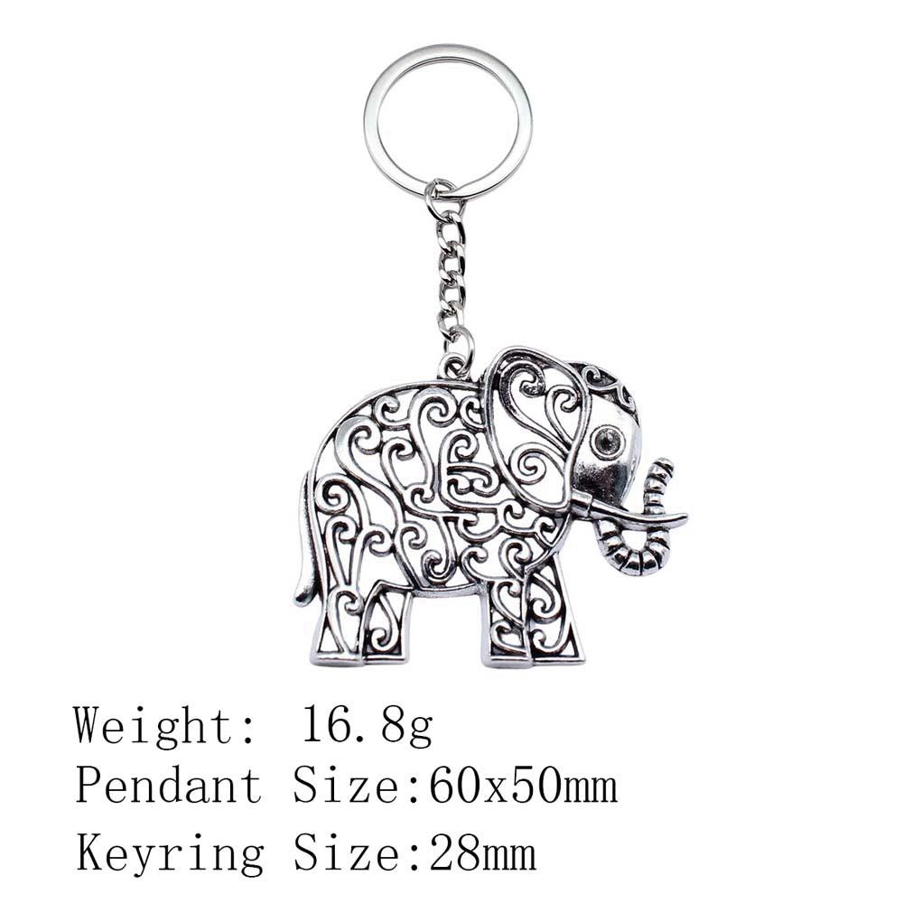 Wedding Anniversary Men Keychain Elephant Key Ring Women's Clothing Chains For Boys