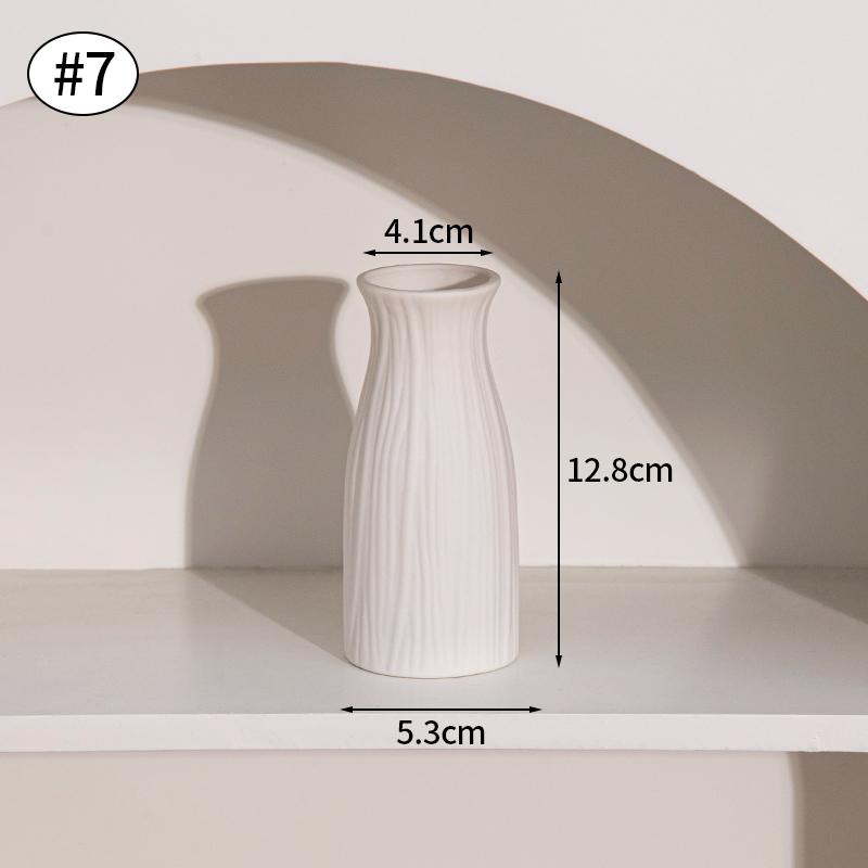 Ceramic Flower Vase Retro Table Decorative Vase Dried Flower Arrangement Pot Home Wedding Gifts Aesthetic Vase Desktop Ornament