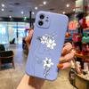 Чехол для телефона из жидкого силикона Sexy Art Girl Line Flower для iPhone 14 11 12 13 Pro Max Mini X XS XR 7 8 Plus SE