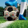 1pc One Piece Football Soccer Ball Size 5 Indoor Soccer Ball Fashion Colorful  Backyard Game -Great For Sports Fans Gift HE65