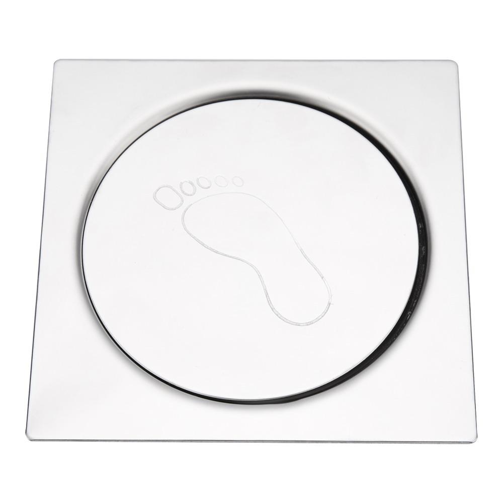 Removable Cover Grate Pedal Bounce Floor Drain Square Shower Drain Durable Floor Drain Garage