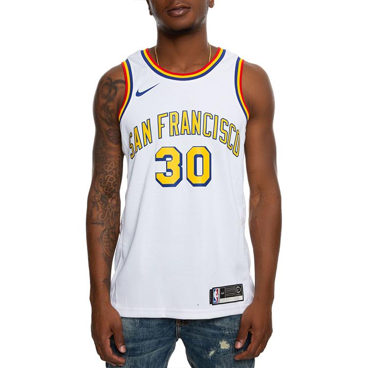 Nike Джерси NBA Retro Limited Edition, Golden State Warriors, Stephen Curry #30, мужская майка, белая BQ8108-103