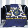 Маккаби Тель-Авив Всесезонный Флисовый Плед-Накидка Ультрамягкий Фланелевый Плед С Цифровой Печатью Премиальный Пушистый Микрофибровый Флис