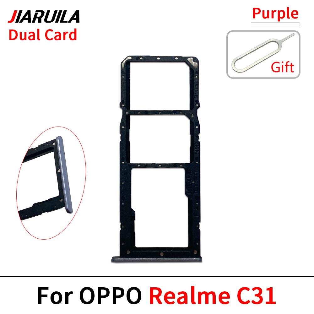 Лоток для SIM-карты для Oppo Для Realme 9 Pro C1 C11 C11 Двухслотовый лоток для Micro SIM-карты Держатель Считыватель SD-карт Запасные части