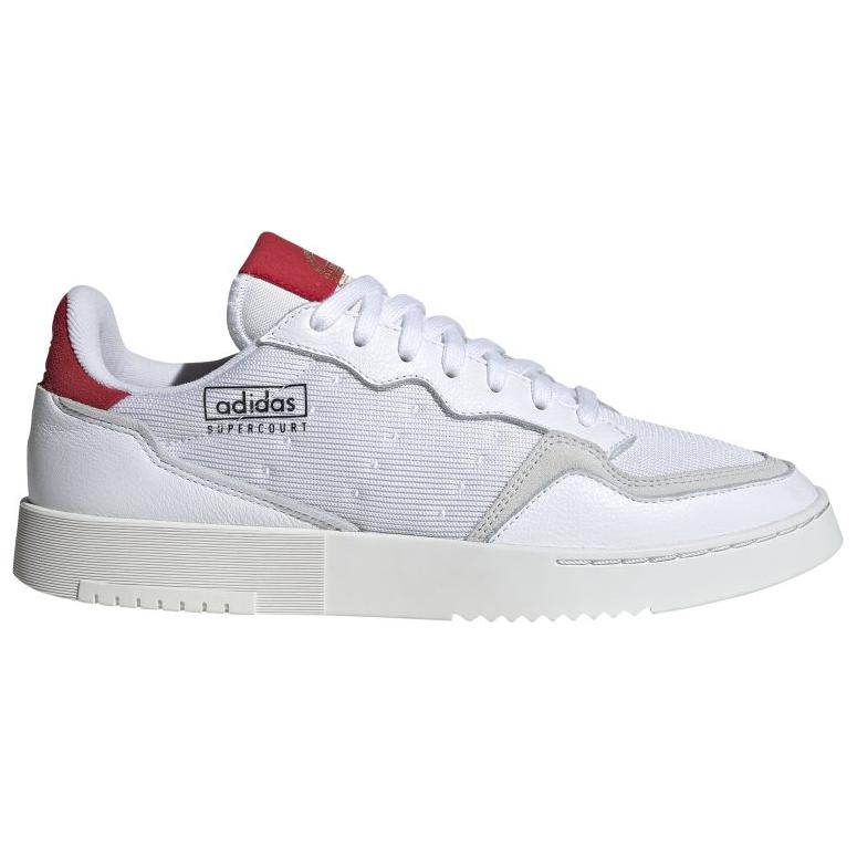 Adidas Supercourt White Scarlet Мужские кроссовки Cloud-White EF5881