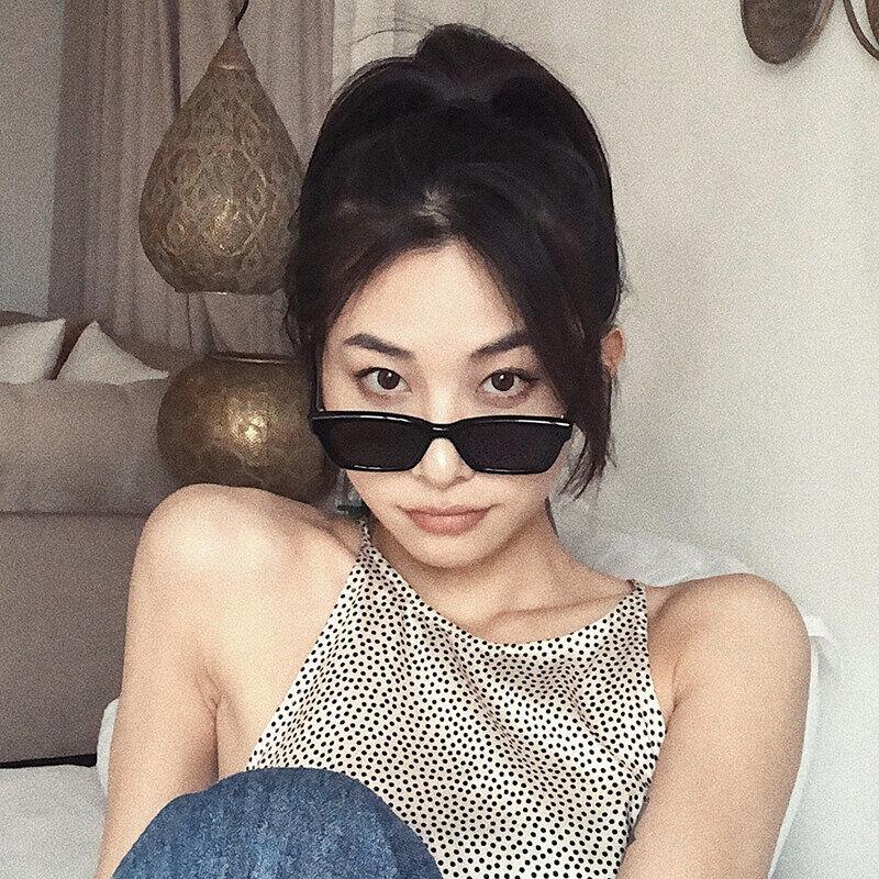 Модные женские солнцезащитные очки Мужские солнцезащитные очки Ретро Прямоугольные солнцезащитные очки для прыжков Di Модные женские солнцезащитные очки для уличной стрельбы Очки в стиле хип-хоп