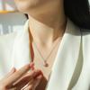 Moissanite Dia 6.5-9mm 1-3CT Woman Pendant Sier Necklace for Women Chains Party Bridal Fine Jewelry 925sterling Silver Necklace