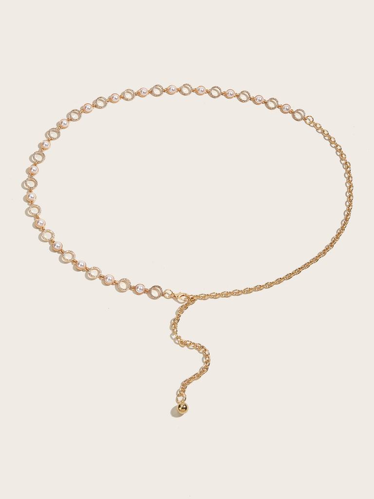 Rhinestone Waist Chain Metal Accessories Belt With Skirt Dress Waist Chain Decoration Thin Belt Tide