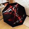 1PC Tes-la Automatic Folding Umbrella 8-Rib Travel Umbrella with Auto Portable Case, Ideal Gift for Birthdays