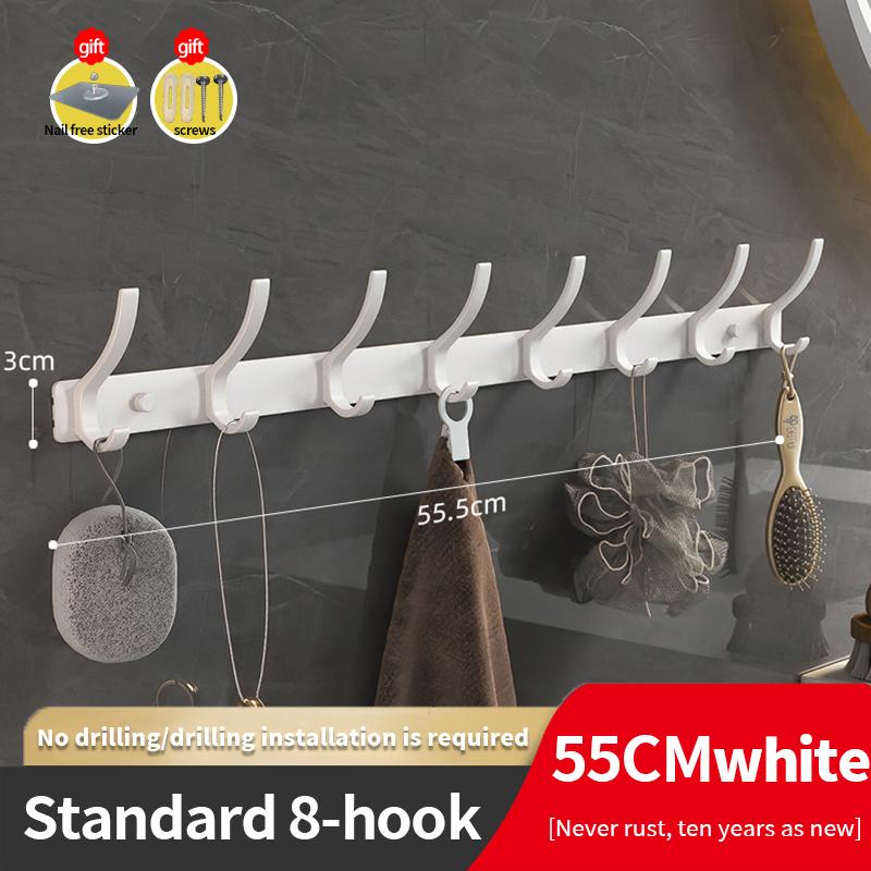 YUNJIEYA Черный/Белый/Цвет оружейной стали Дверные крючки Вешалка для одежды Хранение Спальня Крючок для одежды Настенный Кухонные аксессуары для ванной