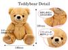 Sears Natural Diamond Heart Necklace Teddy Bear Plush Toy Set April Diamond Brown Bear [Sears] Women's 1491-tdt-01-b4