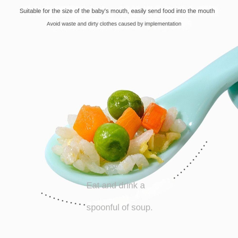 Fork Supplement Tool Children Tableware Elbow Spoon Auxiliary Spoon Baby Spoon Fork Eat Training
