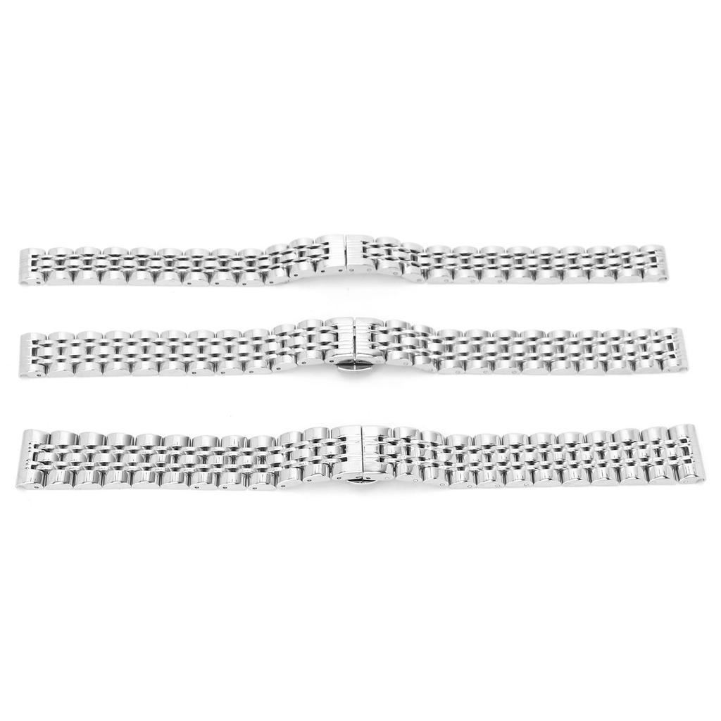 Ремешок для часов из нержавеющей стали с пряжкой-бабочкой, сменный ремешок для часов с регулируемой длиной