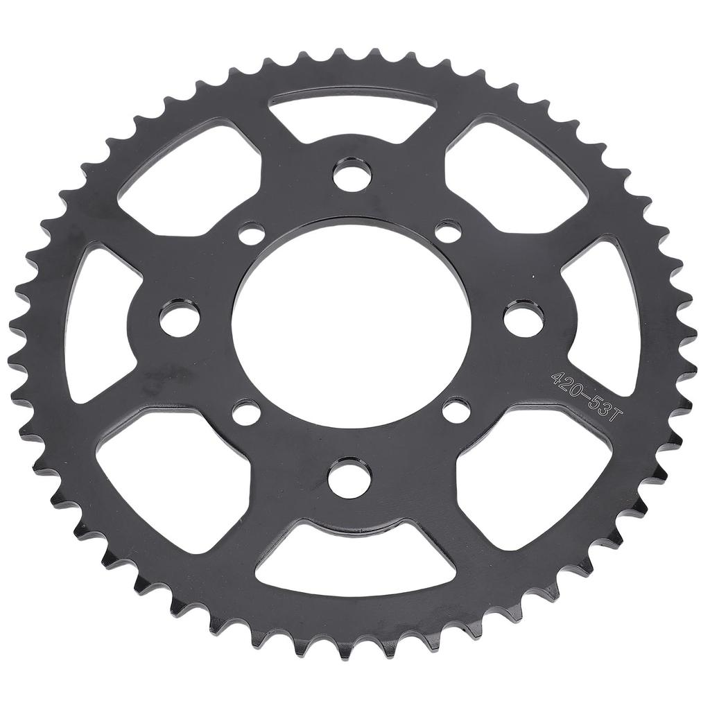 420 53T Rear Sprocket Efficient Gear Ratio Heavy Duty Steel Alloy Optimal Performance for Dirt Pit Bike 50 to 160ml