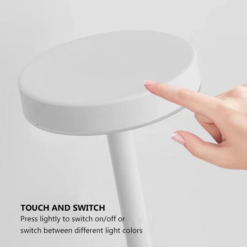Modern LED Table Lamp Touch Tricolour For Living Room Bedroom Study Room Restaurant Hotel Desktop Decorative Lighting Fixtures