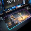Stelle hsr Коврик для мыши RGB Игровой коврик для мыши Большой светодиодный коврик Настольный коврик для ПК Светящийся коврик для мыши Большие коврики для клавиатуры Настольный ковер С подсветкой