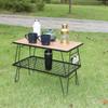 Camping Mesh Table with Storage Rack