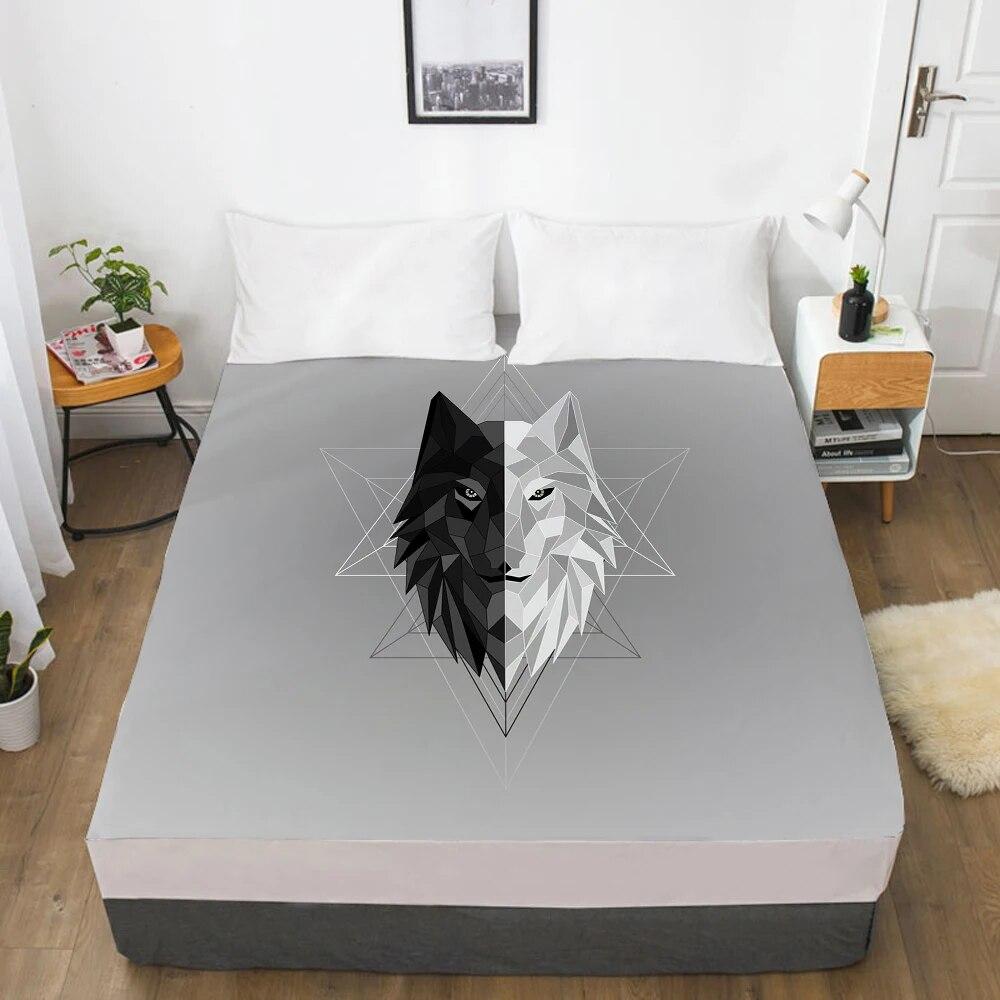 Customize Fitted Sheets Mattress Cover With Elastic Band 3D Bedsheet Linens 90x200 200x220 Bed Sheet Bedding Bohemia