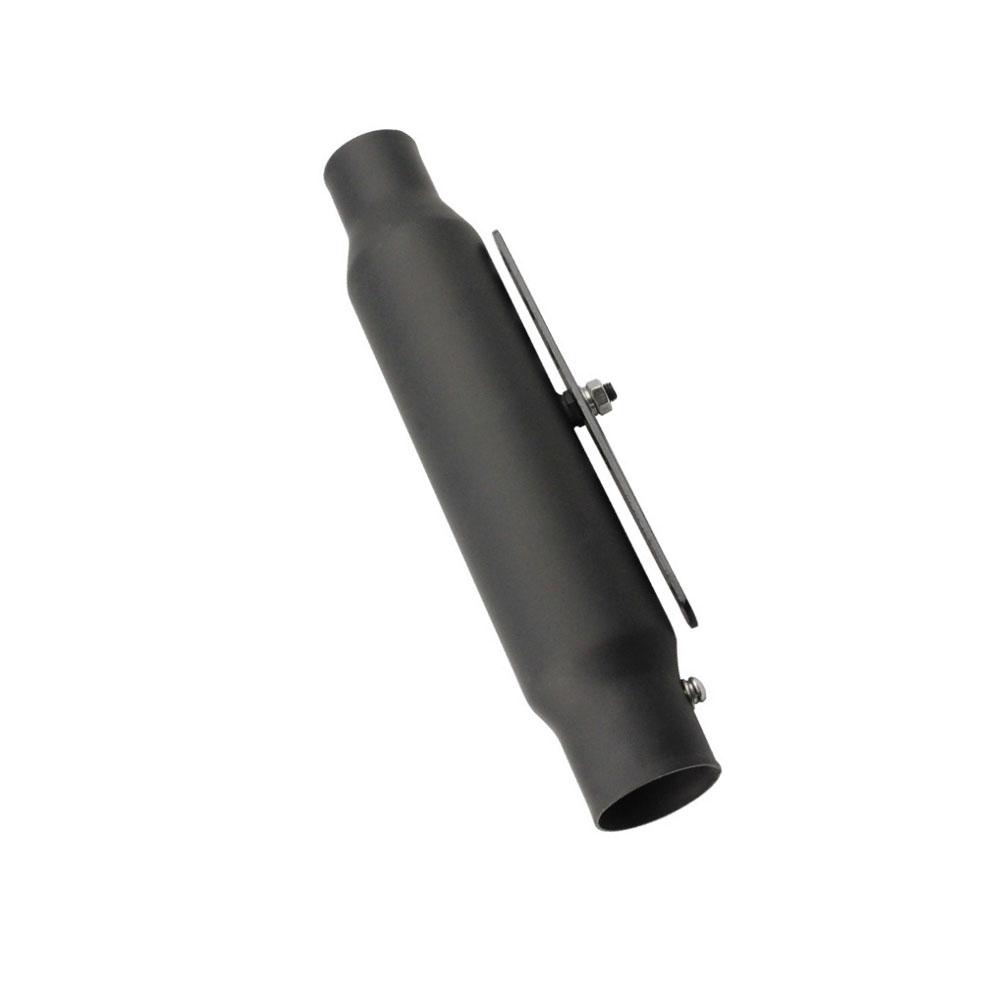 Motorcycle Slip-On Exhaust Pipe Muffler Silencer Straight-Through Iron Retro Exhaust Muffer Pipe With Center Back Pressure Exhaust System Motorbike