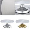 Вращающаяся подставка для торта Профессиональный поворотный стол из алюминиевого сплава для кексов, выпечки, украшений, инструмент для домашней выпечки