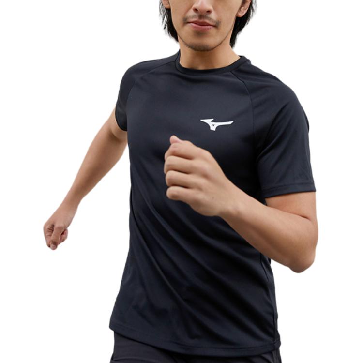 Mizuno Футболки Унисекс С Круглым Вырезом Тонкие Прямого Кроя K2CA41D4