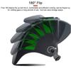PP Welding Facemask Auto Dimming Welding Helmet Cap Professional Large View Welding Head Mounted Face Protective for Industrial