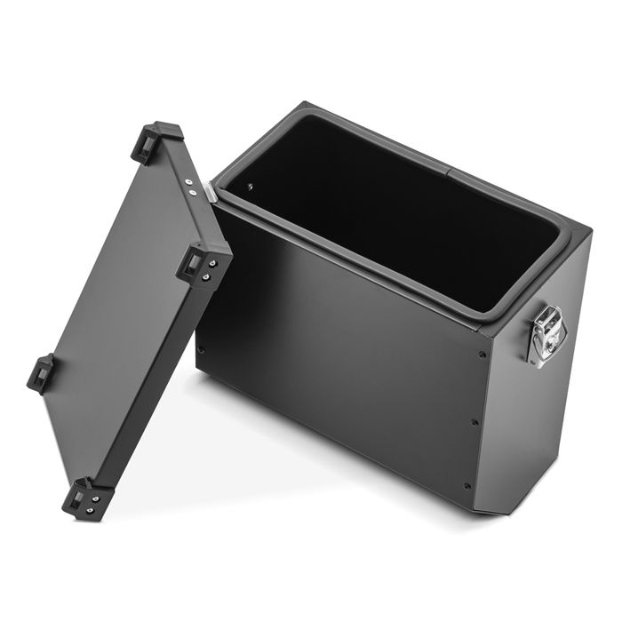 Valises latérales en aluminium - BMW R 1250 GS / Adventure 19-24 - 34L et 40L - Support noir - Asymétrique