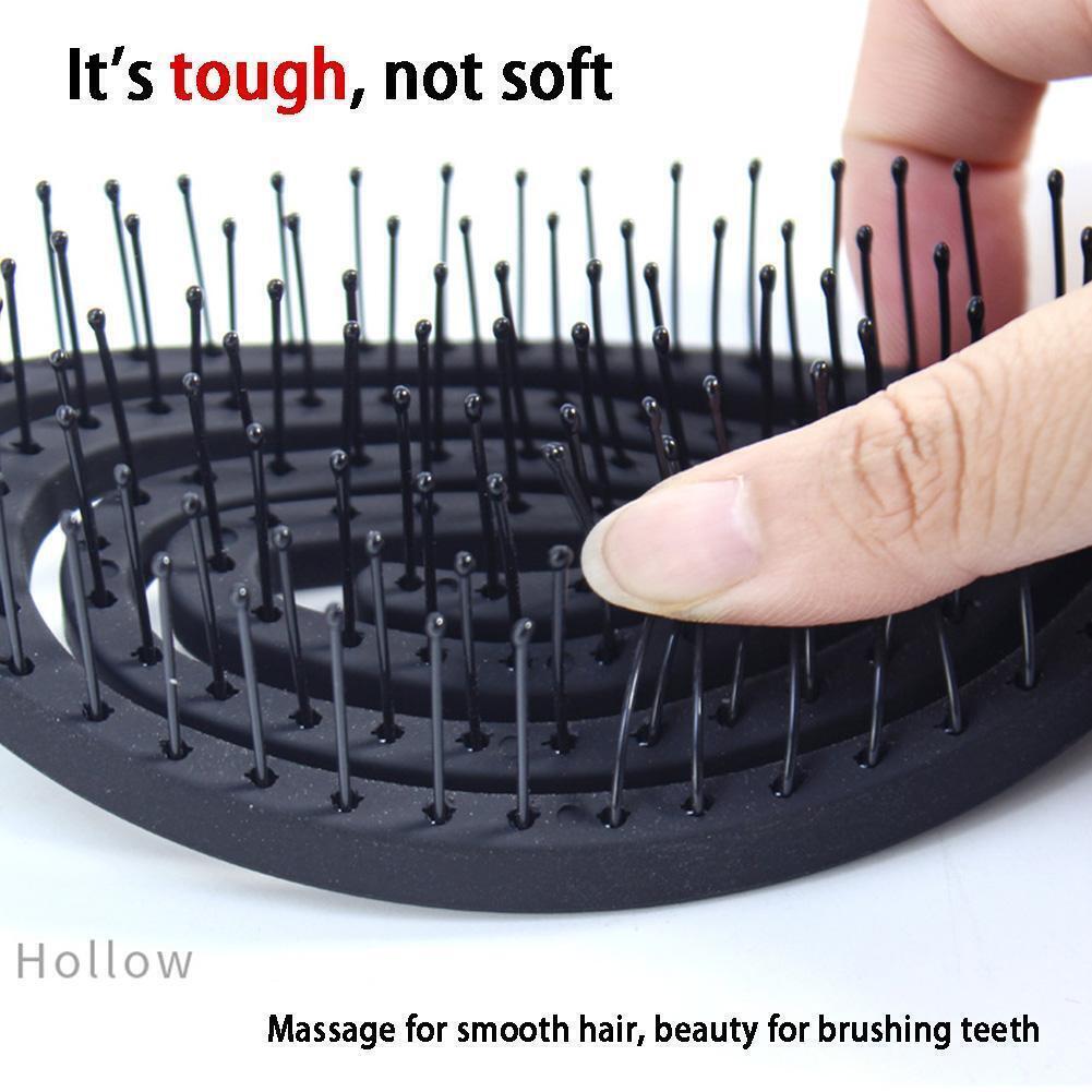 New Detangling Hairbrush Nylon Bristle Hair Scalp Massage Brush Hair Women Q0A3