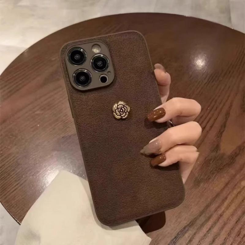 Чехол Camellia Leather с защитой от падений для Apple iPhone 11/12/13Pro/14ProMax