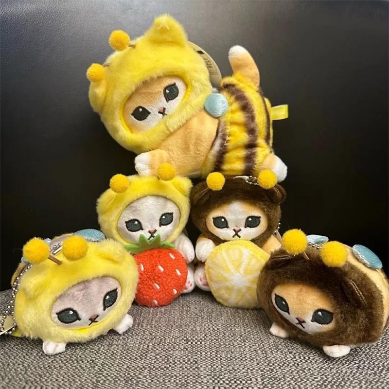 Милый мультяшный кот в костюме шмеля, плюшевая игрушка для молодых взрослых 15-35 лет
