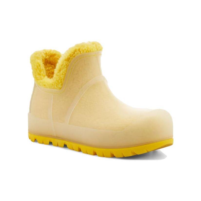 UGG Кожаные короткие сапоги с круглым носком, женские сапоги, желтые 1132070-CAN