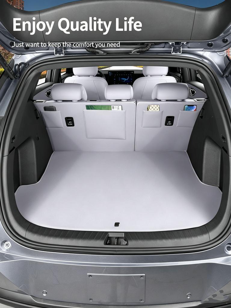 Для BYD Sea Lion 06 Seal U DM-I/EV Коврик в багажник Цвет оригинального автомобиля Кожаный Коврик в багажник Защитный коврик Аксессуары для интерьера