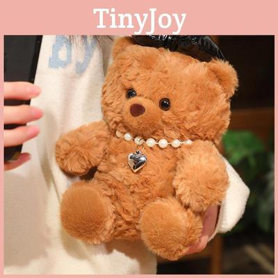 Плюшевая игрушка медведь Тедди с бантом, камера, животное, мягкая кукла, украшение, подарки для детей