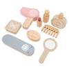 13 шт. Деревянный набор игрушек для макияжа, обучающий набор для раннего обучения, игровой набор для салона красоты из дерева для девочек