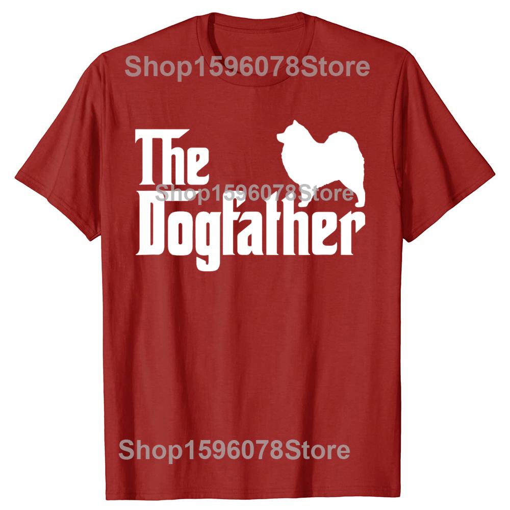 Забавный подарок для любителя самоедов, футболки DogFather, летний стиль, графическая хлопковая уличная одежда, футболка с коротким рукавом, мужская одежда