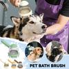 Щетка для купания домашних животных, щетка для душа и массажа, расческа для вычесывания шерсти и инструмент для намыливания, щетка для груминга против вьющихся волос для ванн