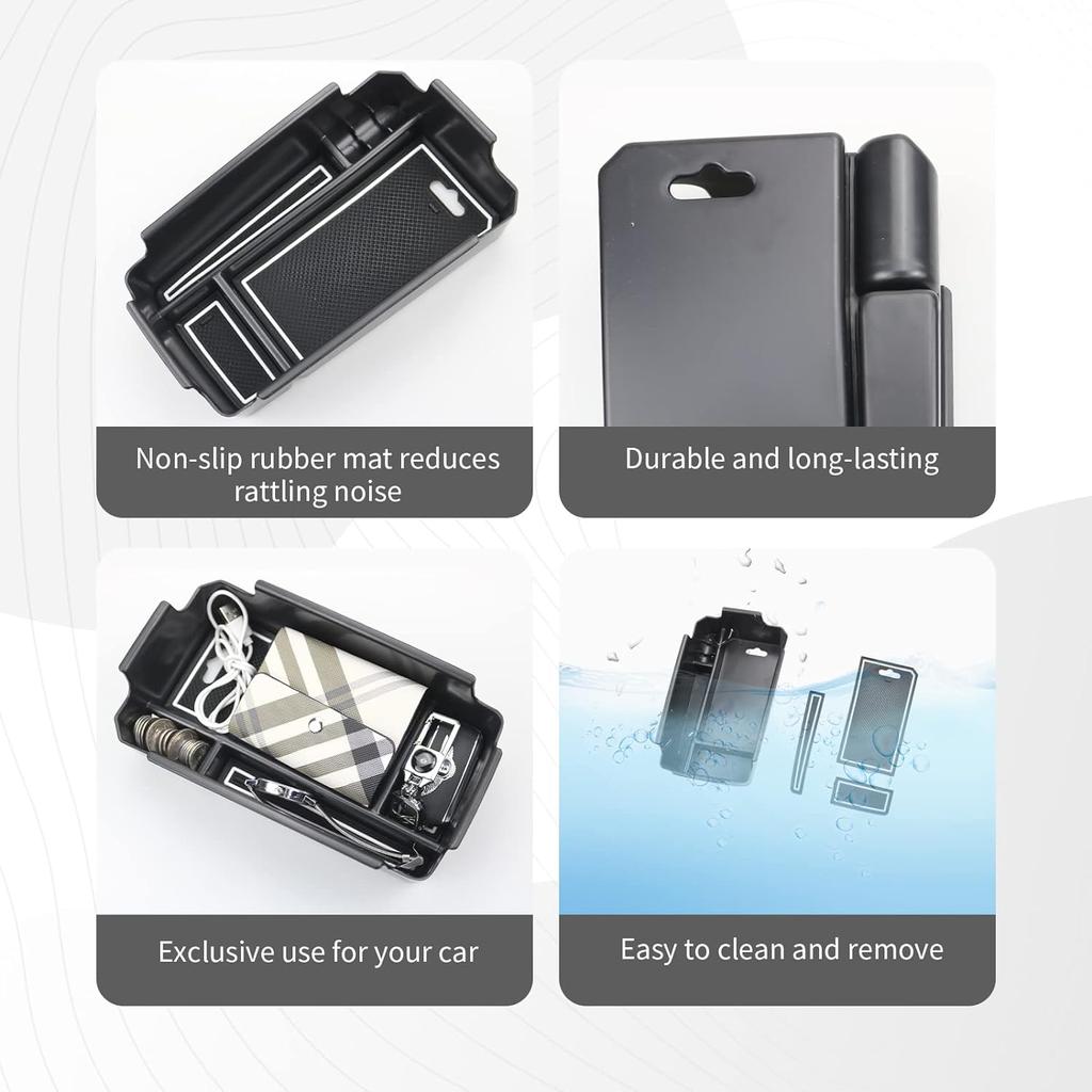 CDEFG Лоток для хранения на приборной панели Подходит для 2019 2020 2021 2022 2023 Volvo XC40 Аксессуары для дизайна интерьера ABS Черный материал Вставка подлокотника Assist