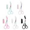 Eyebrow Trimming Scissors with Comb Stainless Steel Professional Non-Slip Precision Eyebrow Trimmer Men Women Brow Hair Removal Tool