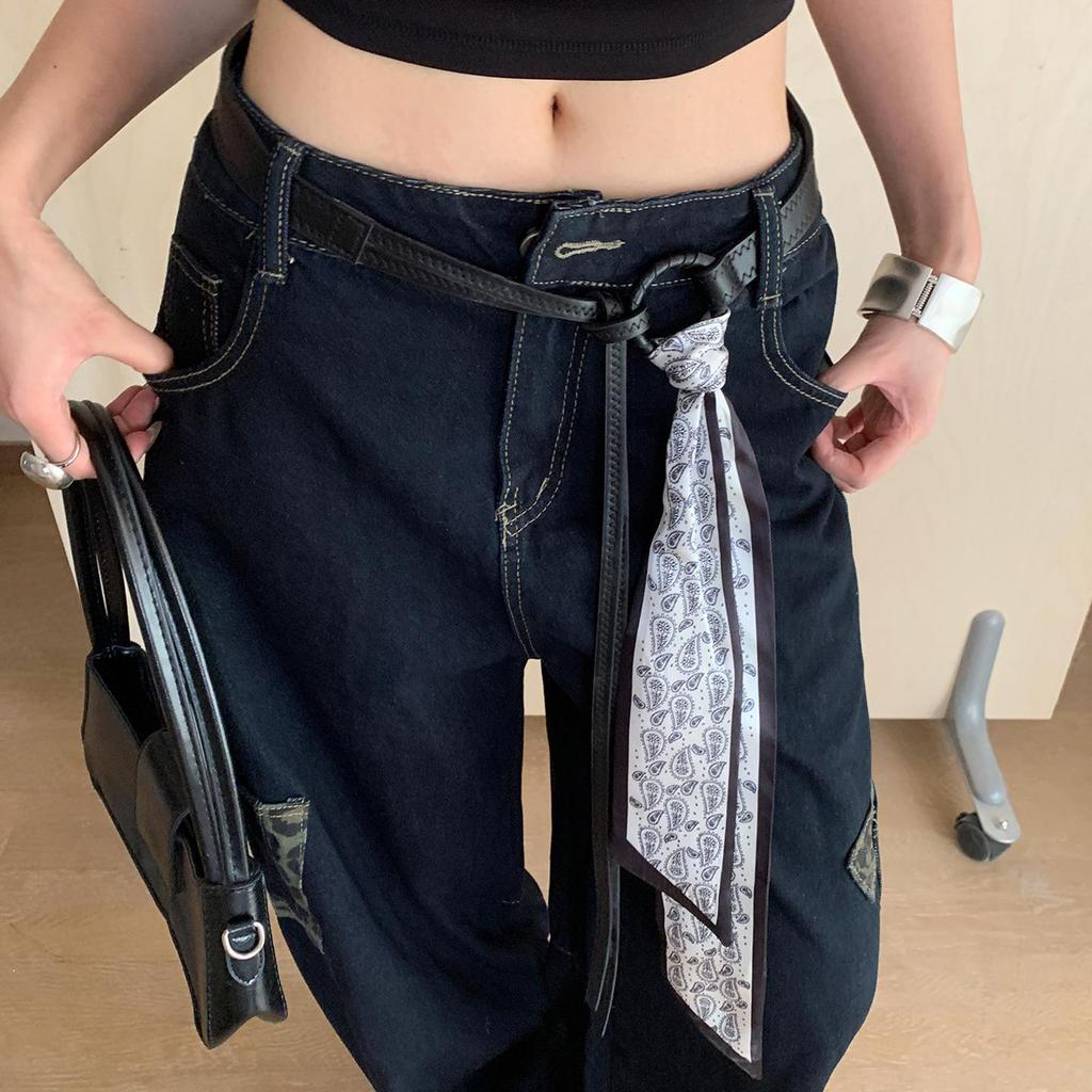 Красная поясная цепочка в стиле панк Y2K - Универсальный женский аксессуар в стиле хип-хоп