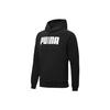 Puma Active Logo Print Повседневная спортивная толстовка с капюшоном Мужские топы Черный 582682-01