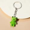 Cute Green Frog Key Chains Cartoon Small Frog Small Figurine Key Chain Funny Keychains for Children