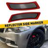 Для BMW F-10 2011-16 Дымчатый Дефлектор-Отражатель Бокового Габаритного Фонаря Бампера 5-й Серии