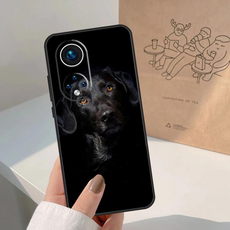 Черный лабрадор-ретривер Животное Собака Для Honor Magic 8 5 6 7 Pro Чехол Для Honor 400 200 Lite 50 70 90 X8c X8b X9a X9b X9c X9d Win