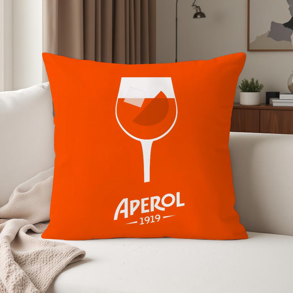Фланелевая наволочка Aperol Spritz, подходит для спален, гостиных, автомобилей, домашнего декора