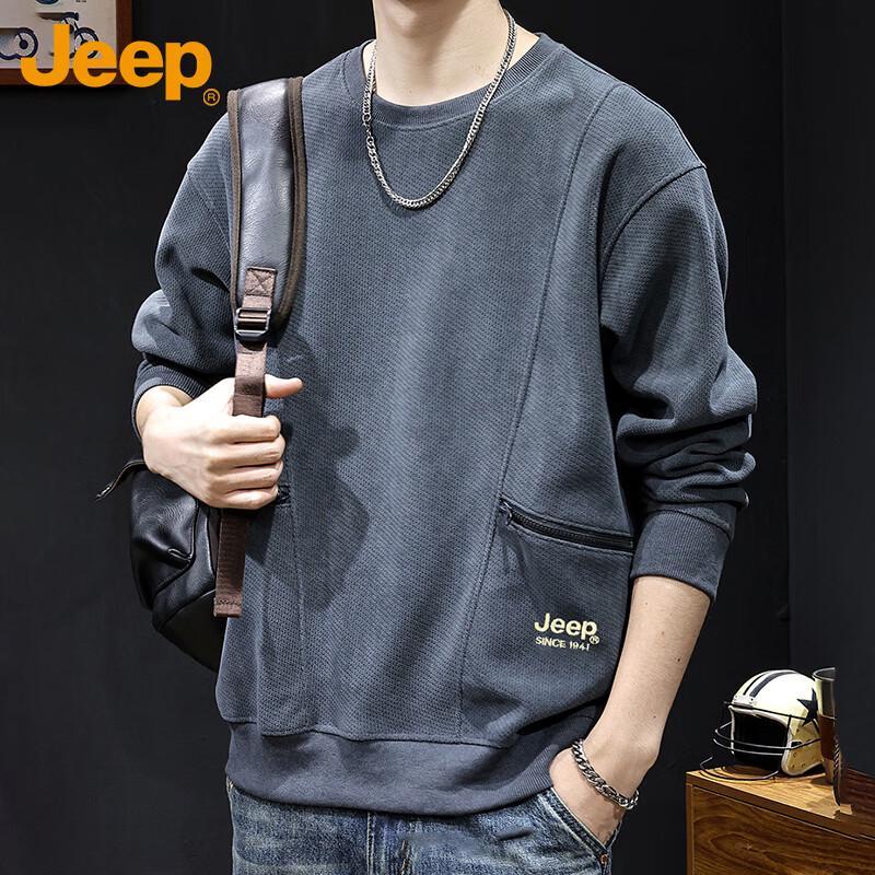 JEEP Men's Heavyweight Casual Long-Sleeve Sweatshirt