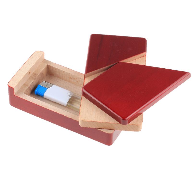 Beech Wood Kongming Lock Treasure Box: Large Educational Toy with Mechanism for Small Gifts