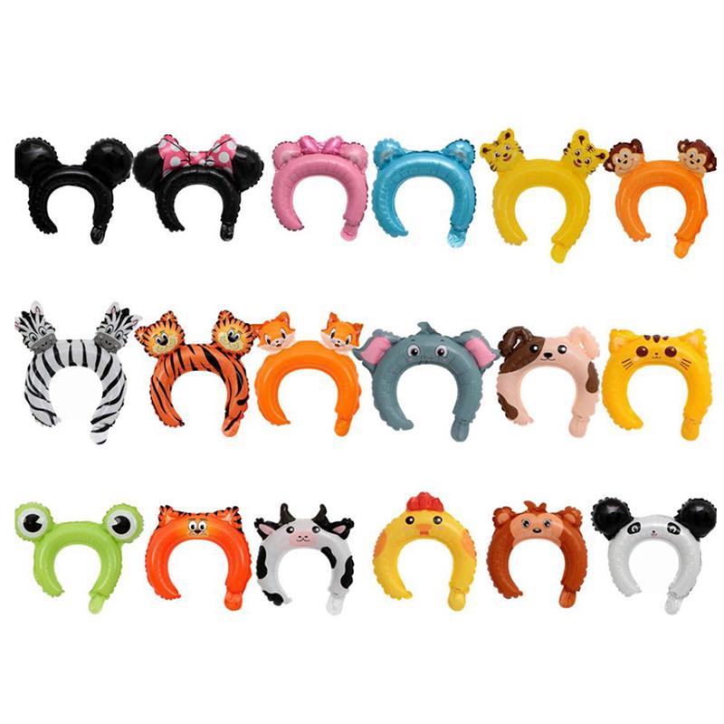 20Pcs Cute Headband Foil Balloon Animal Balloon Children'S Toys Party Decor